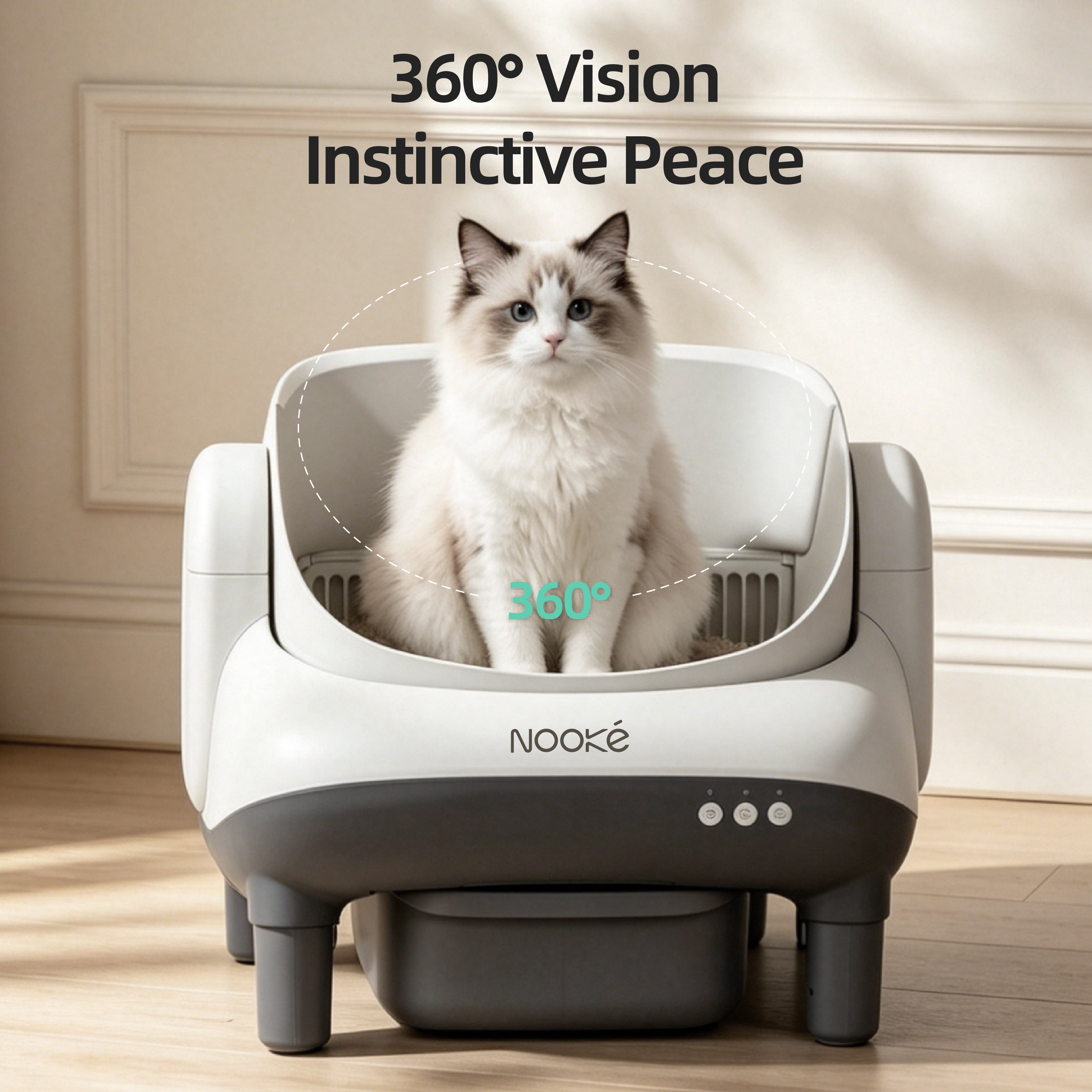 Popo Open-Top Smart Cat Litter Box