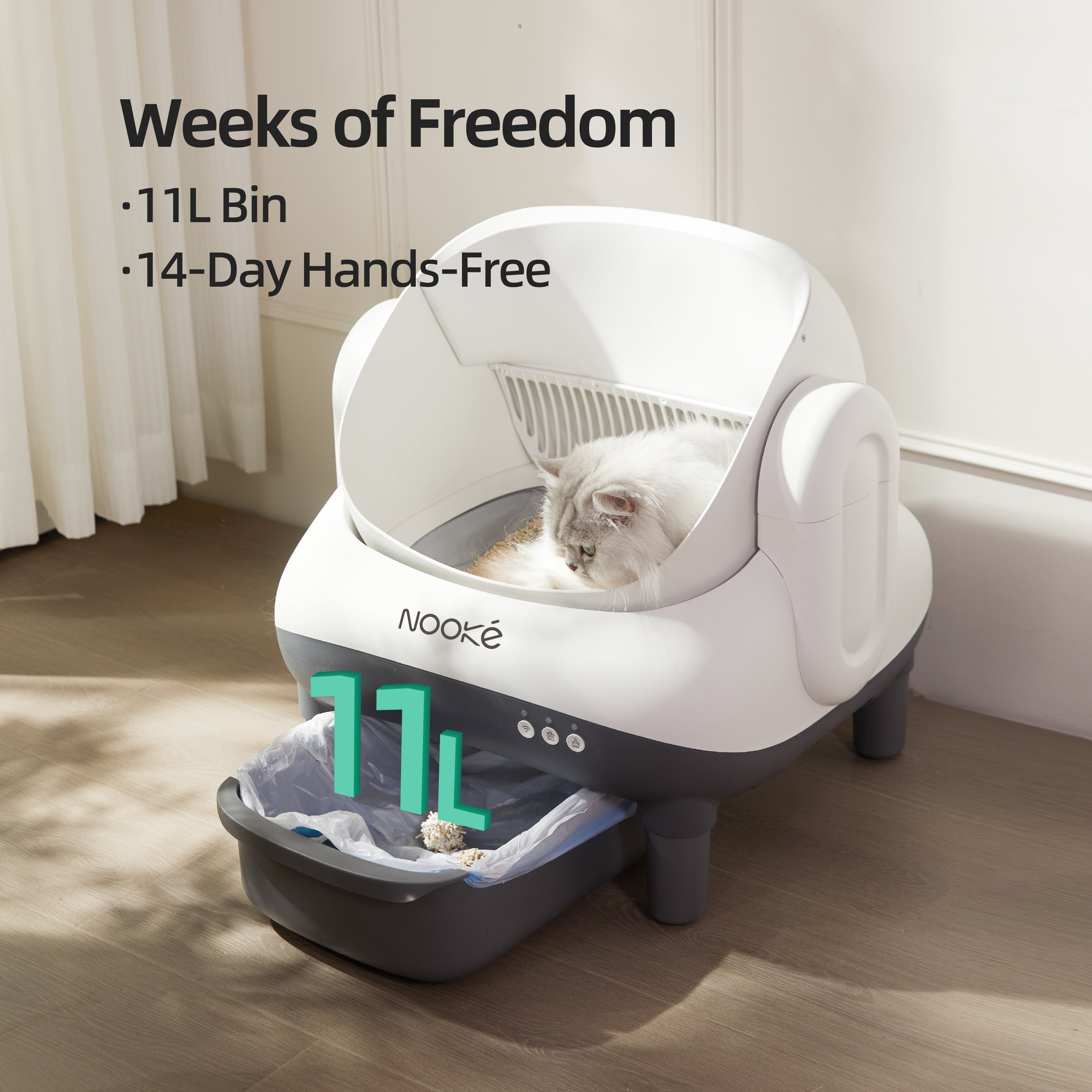 Popo Open-Top Smart Cat Litter Box